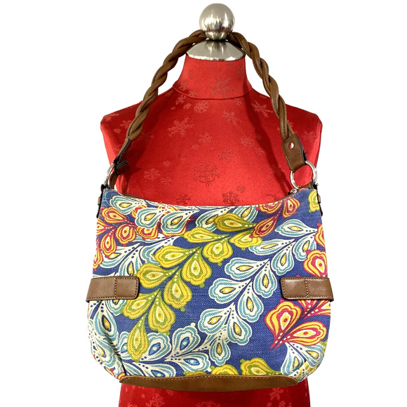 Relic Quilted Canvas Shoulderbag Casual Purse Multicolor Paisley Boho Festival - Picture 4 of 12